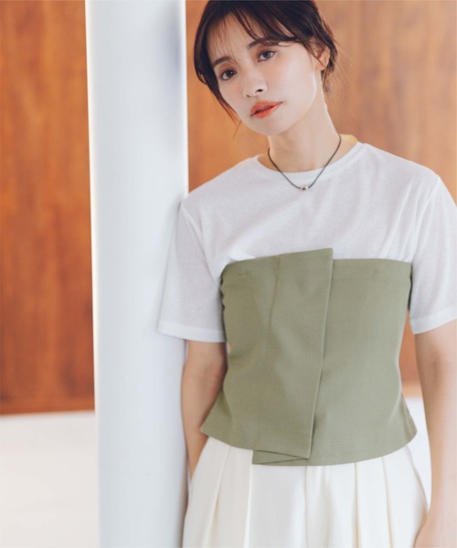 titivate（ティティベイト）の「バックレースアップキャミソール/ビスチェ（キャミソール・レディース・ブラック/ライトベージュ/ライトカーキ・S/M/L）」の16枚目の写真