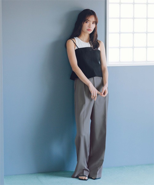 titivate（ティティベイト）の「バックレースアップキャミソール/ビスチェ（キャミソール・レディース・ブラック/ライトベージュ/ライトカーキ・S/M/L）」の8枚目の写真