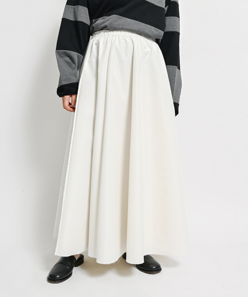 CITYSHOP(シティーショップ)の「VOLUME FLARED スカート(スカート・レディース・チャコールグレー/アイボリー・36/38)」の19枚目の写真