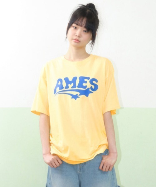 tシャツ A'GEM/9 × .kom 「AMESWORLDWIDE/アメスワールドワイド」NEW AMES LOGO TEE /ニューアメスロゴTE A'GEM/9 × .kom 『AMESWORLDWIDE/アメスワールドワイド』NEW