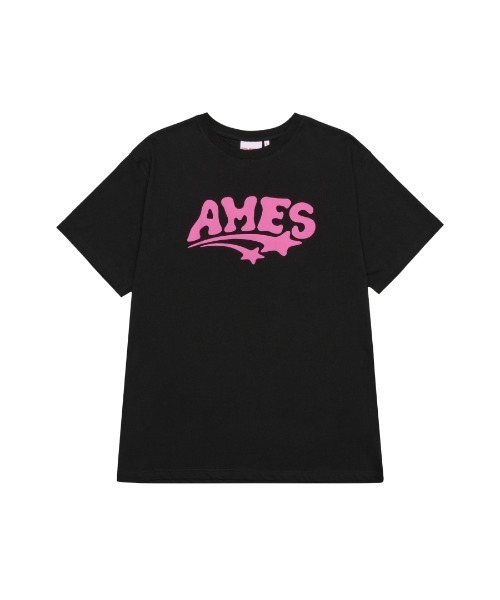 AMESWORLDWIDE（アメスワールドワイド）の「A'GEM/9 × .kom 『AMESWORLDWIDE/アメスワールドワイド』NEW AMES LOGO TEE /ニューアメスロゴTEE（Tシャツ/カットソー・レディース・イエロー/ブラック/ホワイト・L/S）」の15枚目の写真