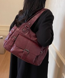 passion（パッション）の「Y2K レトロ  アウトポケット ショルダーバッグ 2WAY/A4対応大容量（ショルダーバッグ）」