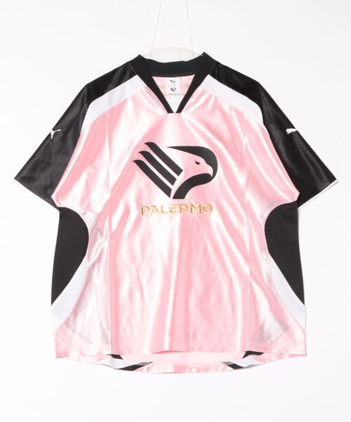 PUMA(プーマ)の「PALERMO F.C. JERSEY 629541-60(Tシャツ/カットソー・メンズ・ピンク・X-LARGE/MEDIUM/LARGE)」の1枚目の写真