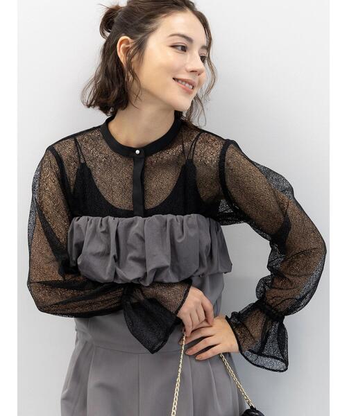 Te chichi（テチチ）の「【セレモニーアイテム】バルーンフリルオールインワン（セットアップ可）（サロペット/オーバーオール・レディース・ブラック/グレー・F）」の16枚目の写真