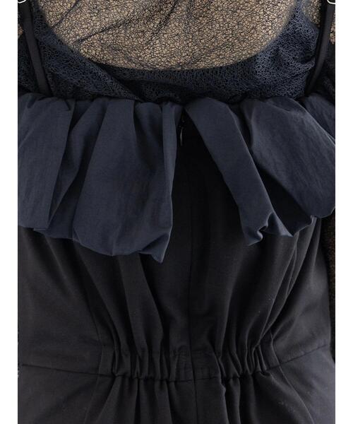 Te chichi（テチチ）の「【セレモニーアイテム】バルーンフリルオールインワン（セットアップ可）（サロペット/オーバーオール・レディース・ブラック/グレー・F）」の5枚目の写真