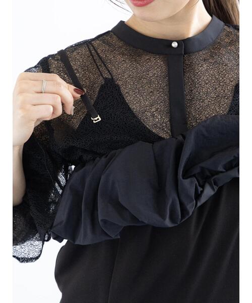 Te chichi（テチチ）の「【セレモニーアイテム】バルーンフリルオールインワン（セットアップ可）（サロペット/オーバーオール・レディース・ブラック/グレー・F）」の7枚目の写真