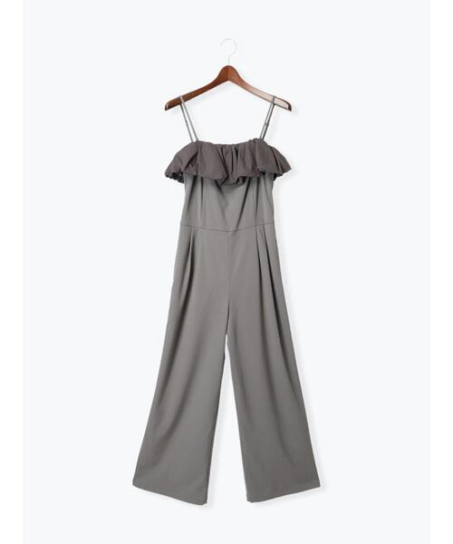 Te chichi（テチチ）の「【セレモニーアイテム】バルーンフリルオールインワン（セットアップ可）（サロペット/オーバーオール・レディース・ブラック/グレー・F）」の9枚目の写真