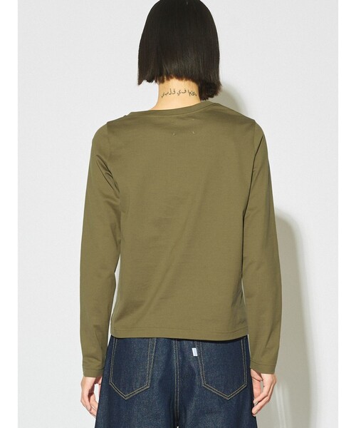 MIDIUMISOLID(ミディウミソリッド)の「MIDIUMISOLID for Ladies アシンメトリーネックプルオーバー(Tシャツ/カットソー・レディース・ブラック/カーキ/オフホワイト・FREE)」の15枚目の写真