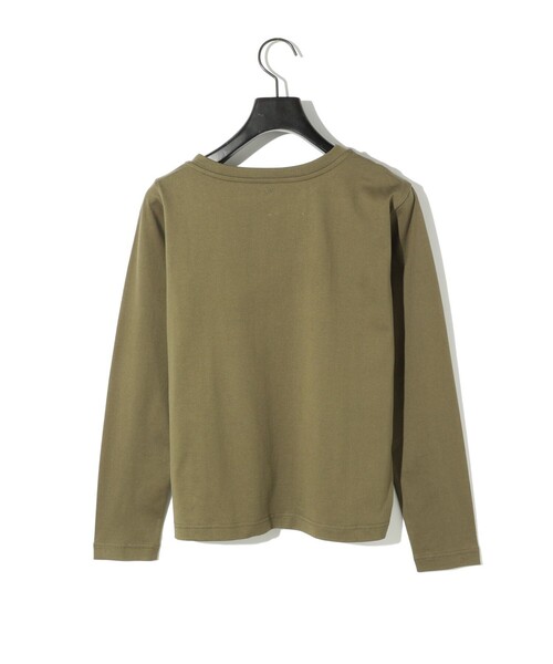 MIDIUMISOLID(ミディウミソリッド)の「MIDIUMISOLID for Ladies アシンメトリーネックプルオーバー(Tシャツ/カットソー・レディース・ブラック/カーキ/オフホワイト・FREE)」の10枚目の写真