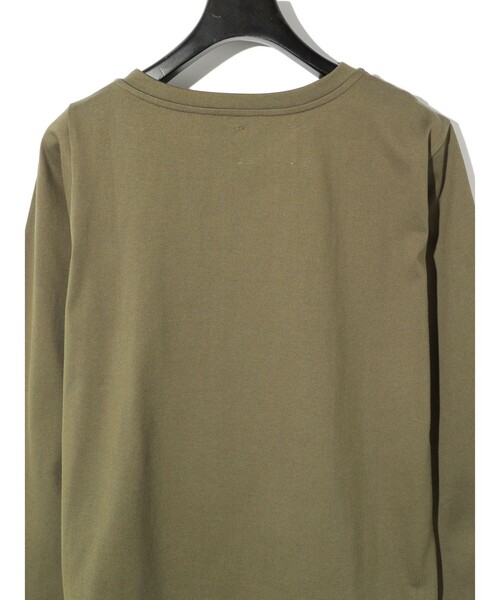 MIDIUMISOLID(ミディウミソリッド)の「MIDIUMISOLID for Ladies アシンメトリーネックプルオーバー(Tシャツ/カットソー・レディース・ブラック/カーキ/オフホワイト・FREE)」の11枚目の写真