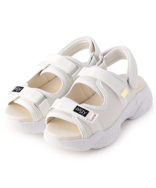 algy（アルジー）の「ベルトスポサン（サンダル・キッズ・オフホワイト/ブラック・21/20/22/24/23）」の5枚目の写真