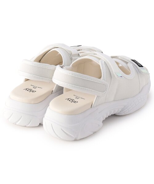 algy（アルジー）の「ベルトスポサン（サンダル・キッズ・オフホワイト/ブラック・21/20/22/24/23）」の7枚目の写真