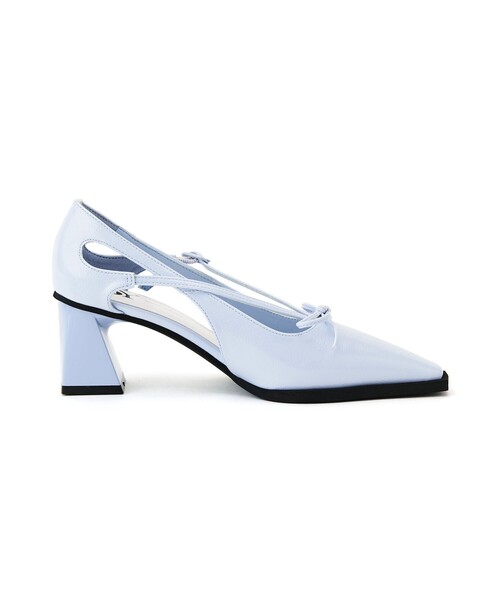 SY UNITED ARROWS(シーユナイテッドアローズ)の「<SY>リボンサイド オープントゥパンプス60●↑(パンプス・レディース・ライトブルー/ブラック/シルバー・22cm/22.5cm/23cm/23.5cm/24cm/24.5cm/25cm)」の6枚目の写真