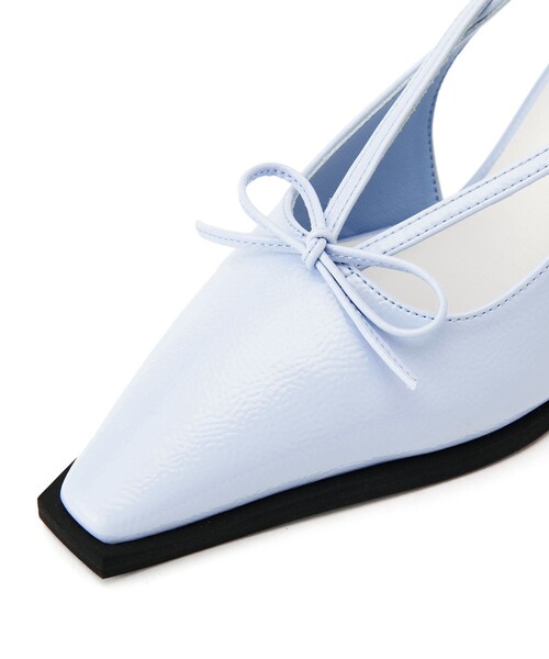 SY UNITED ARROWS(シーユナイテッドアローズ)の「<SY>リボンサイド オープントゥパンプス60●↑(パンプス・レディース・ライトブルー/ブラック/シルバー・22cm/22.5cm/23cm/23.5cm/24cm/24.5cm/25cm)」の10枚目の写真