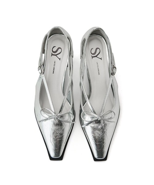 SY UNITED ARROWS(シーユナイテッドアローズ)の「<SY>リボンサイド オープントゥパンプス60●↑(パンプス・レディース・ライトブルー/ブラック/シルバー・22cm/22.5cm/23cm/23.5cm/24cm/24.5cm/25cm)」の12枚目の写真