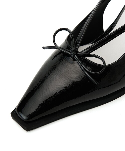 SY UNITED ARROWS(シーユナイテッドアローズ)の「<SY>リボンサイド オープントゥパンプス60●↑(パンプス・レディース・ライトブルー/ブラック/シルバー・22cm/22.5cm/23cm/23.5cm/24cm/24.5cm/25cm)」の16枚目の写真