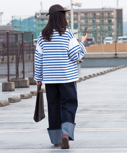 UNDERSTATEMENTs（アンダーステイトメント）の「【ユニセックス】サイドフリンジロールアップデニムパンツ（デニムパンツ・メンズ・ブラック/インディゴブルー・SMALL/MEDIUM/LARGE）」の12枚目の写真