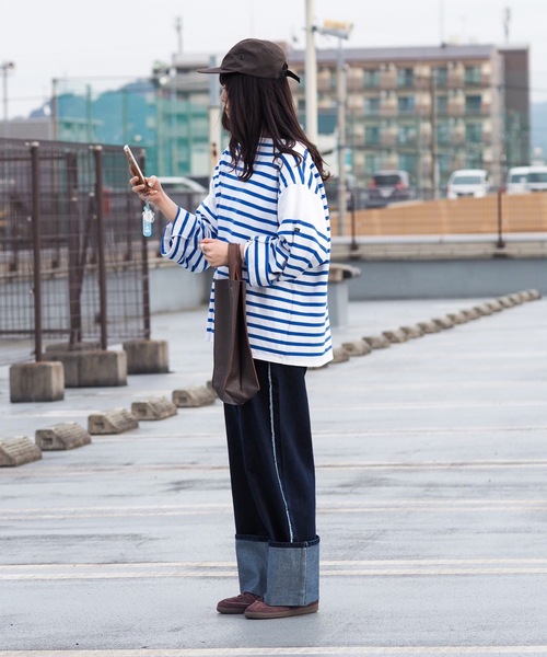 UNDERSTATEMENTs（アンダーステイトメント）の「【ユニセックス】サイドフリンジロールアップデニムパンツ（デニムパンツ・メンズ・ブラック/インディゴブルー・SMALL/MEDIUM/LARGE）」の13枚目の写真