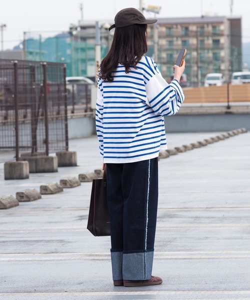 UNDERSTATEMENTs（アンダーステイトメント）の「【ユニセックス】サイドフリンジロールアップデニムパンツ（デニムパンツ・メンズ・ブラック/インディゴブルー・SMALL/MEDIUM/LARGE）」の16枚目の写真