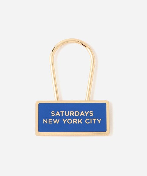 Saturdays NYC(サタデーズ ニューヨークシティ )の「Gotham Key Ring(キーホルダー・メンズ・ブラック/ブルー・FREE)」の2枚目の写真