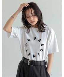 Re:EDIT（リエディ）の「[2025SS COLLECTION][接触冷感][UVカット][紫外線対策]サークルロゴTシャツ（Tシャツ/カットソー）」