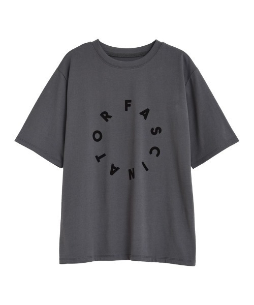 Re:EDIT（リエディ）の「[2025SS COLLECTION][接触冷感][UVカット][紫外線対策]サークルロゴTシャツ（Tシャツ/カットソー・レディース・ブラック/チャコールグレー/ホワイト・MEDIUM/LARGE）」の13枚目の写真