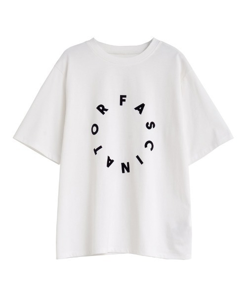Re:EDIT（リエディ）の「[2025SS COLLECTION][接触冷感][UVカット][紫外線対策]サークルロゴTシャツ（Tシャツ/カットソー・レディース・ブラック/チャコールグレー/ホワイト・MEDIUM/LARGE）」の14枚目の写真