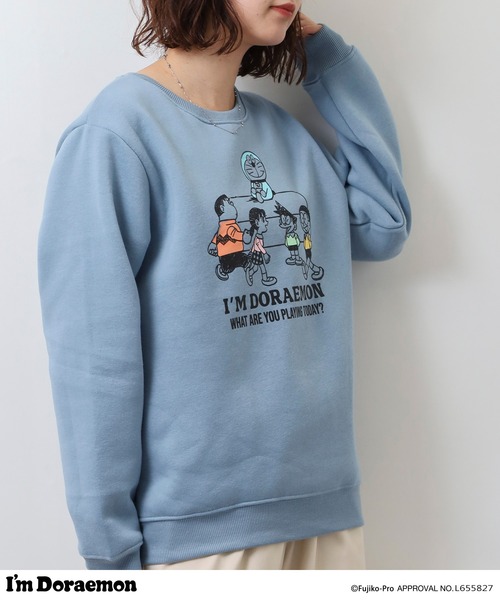 sanrio(サンリオ)の「I’m Doraemonプリントトレーナー(スウェット・メンズ・ブラック/オフホワイト/グレイッシュベージュ/ブルーグレー・L/M/LL)」の19枚目の写真