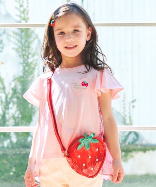 ANY（エニィ）の「しゃらしゃら ショルダーバッグ（ショルダーバッグ・キッズ・サックスブルー系/レッド系・F）」の2枚目の写真