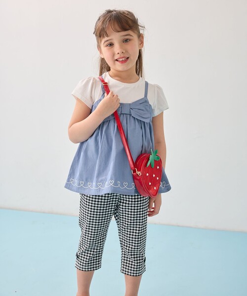 ANY（エニィ）の「しゃらしゃら ショルダーバッグ（ショルダーバッグ・キッズ・サックスブルー系/レッド系・F）」の5枚目の写真