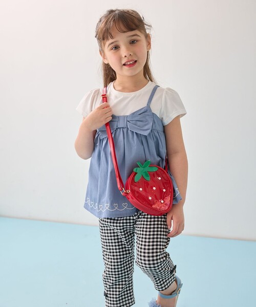 ANY（エニィ）の「しゃらしゃら ショルダーバッグ（ショルダーバッグ・キッズ・サックスブルー系/レッド系・F）」の6枚目の写真