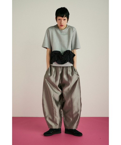 HeRIN.CYE(ヘリンドットサイ)の「Attachment hem tops アタッチメントヘムトップス(Tシャツ/カットソー・レディース・ホワイト/ネイビー/グレー・FREE)」の8枚目の写真