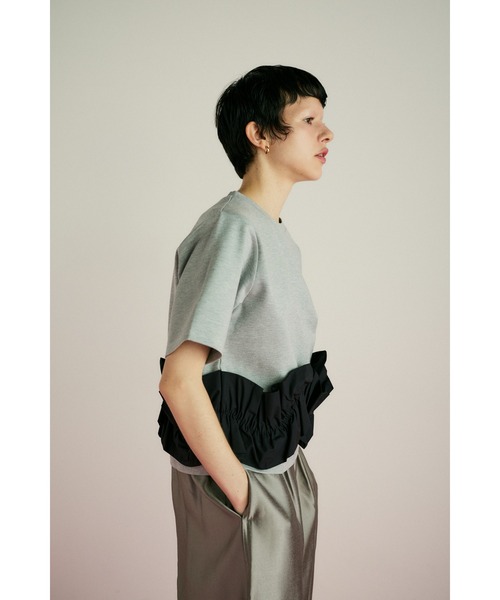 tシャツ Double hem tops　　ダブルヘムトップス レディース HeRIN.CYE（ヘリンドットサイ）の「Double hem tops ダブルヘム