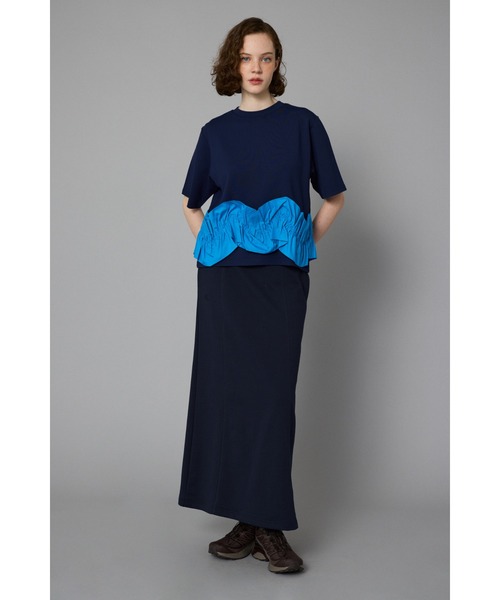 HeRIN.CYE(ヘリンドットサイ)の「Attachment hem tops アタッチメントヘムトップス(Tシャツ/カットソー・レディース・ホワイト/ネイビー/グレー・FREE)」の13枚目の写真