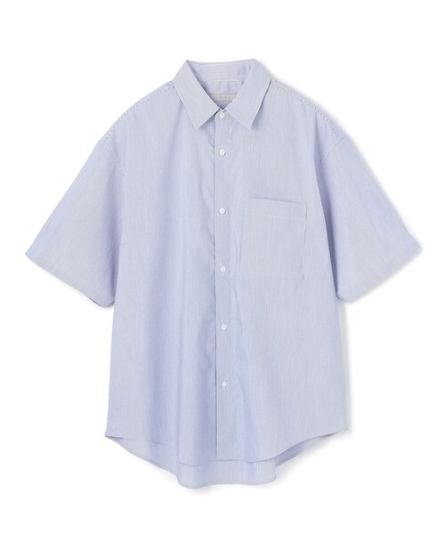 UNFILO(アンフィーロ)の「コットンライク 半袖シャツ(シャツ/ブラウス・メンズ・ブルー系1/ベージュ系3・SMALL/LARGE/MEDIUM/X-LARGE)」の6枚目の写真