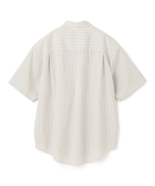 UNFILO(アンフィーロ)の「コットンライク 半袖シャツ(シャツ/ブラウス・メンズ・ブルー系1/ベージュ系3・SMALL/LARGE/MEDIUM/X-LARGE)」の3枚目の写真