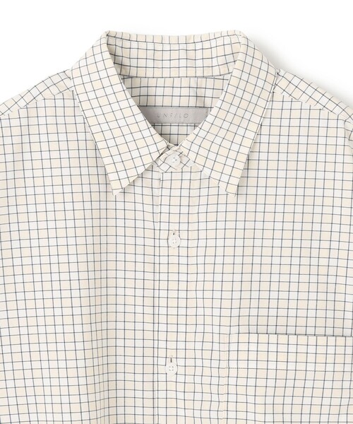 UNFILO(アンフィーロ)の「コットンライク 半袖シャツ(シャツ/ブラウス・メンズ・ブルー系1/ベージュ系3・SMALL/LARGE/MEDIUM/X-LARGE)」の18枚目の写真