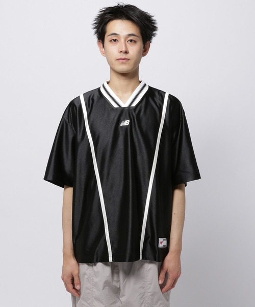 NEW BALANCE(ニューバランス)の「【New Balance(ニューバランス)】Hoops ショートスリーブシューティングトップ(Tシャツ/カットソー・メンズ・ブラック・LARGE)」の5枚目の写真