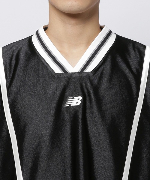 NEW BALANCE(ニューバランス)の「【New Balance(ニューバランス)】Hoops ショートスリーブシューティングトップ(Tシャツ/カットソー・メンズ・ブラック・LARGE)」の9枚目の写真