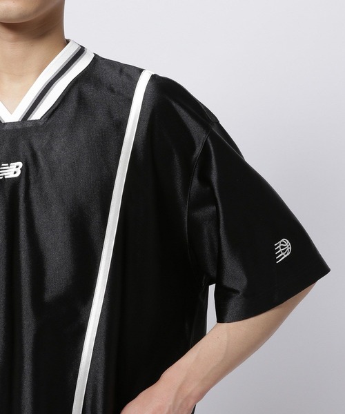 NEW BALANCE(ニューバランス)の「【New Balance(ニューバランス)】Hoops ショートスリーブシューティングトップ(Tシャツ/カットソー・メンズ・ブラック・LARGE)」の10枚目の写真