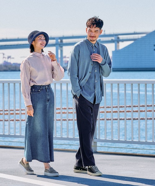 FOUND GOOD(ファウンドグッド)の「リネンライクCD(カーディガン/ボレロ・メンズ・ブラック/グレー系5/ブルー系5・M/L/XL)」の10枚目の写真