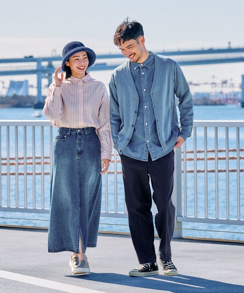 FOUND GOOD(ファウンドグッド)の「リネンライクCD(カーディガン/ボレロ・メンズ・ブラック/グレー系5/ブルー系5・M/L/XL)」の11枚目の写真