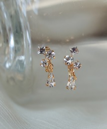 NOIR DE POUPEE | crystal bijou スイングペアシェイプイヤリング(イヤリング)