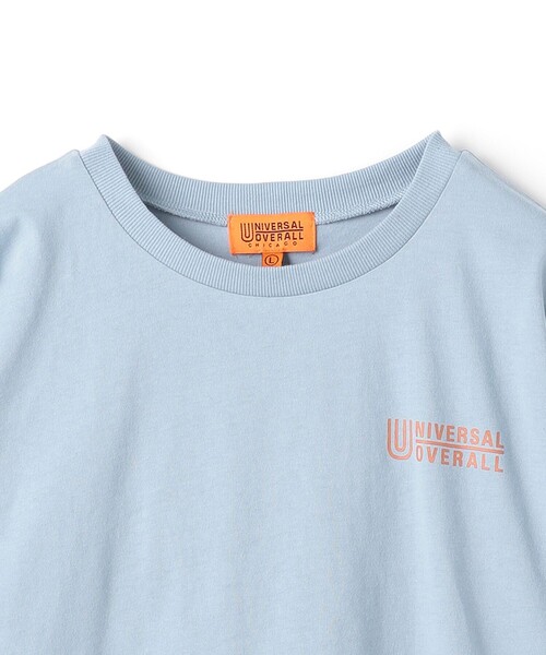 UNIVERSAL OVERALL(ユニバーサルオーバーオール)の「【別注】<UNIVERSAL OVERALL>プリント プルオーバー ロングスリーブ / キッズ 140cm-160cm(Tシャツ/カットソー・キッズ・ライトブルー/ダークグレー・M(140-150cm)/L(160cm))」の4枚目の写真