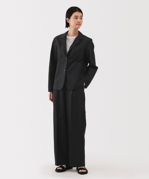 新品未使用　無印良品　ヘンプジャケット濃紺 婦人 ヘンプ コットン シャツジャケット | 無印良品