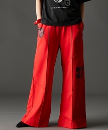 GEVS. | 綿100%プリント切替ワイドパンツ<大きいサイズ有>GEVS.(その他パンツ)