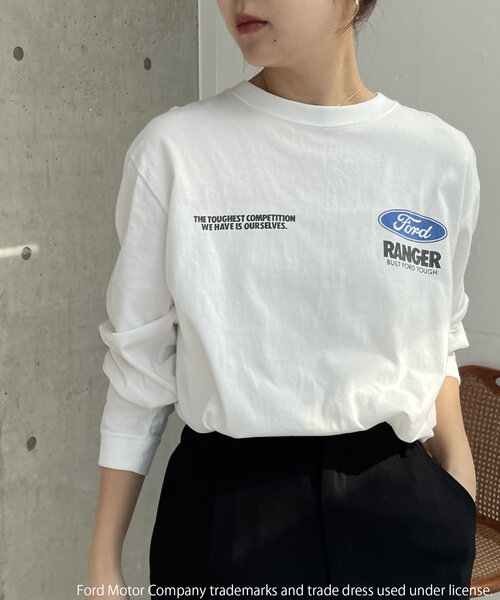 GOOD ROCK SPEED(グッドロックスピード)の「〈GOOD ROCK SPEED〉FORDロンT(Tシャツ/カットソー・レディース・ホワイト・FREE)」の6枚目の写真