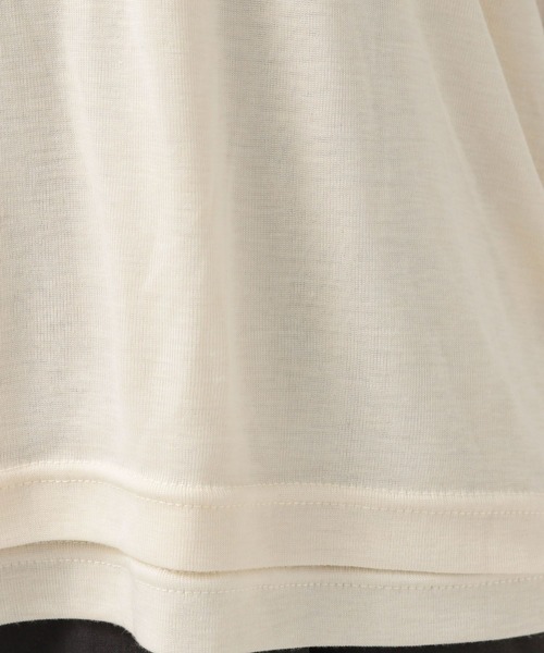 BAYFLOW（ベイフロー）の「[トレンドアイテム]タンク&ロングスリーブTシャツ2Pセット（Tシャツ/カットソー・レディース・ブラック/ピンク/オフホワイト・FREE）」の7枚目の写真