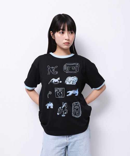 Common Noun(コモン ナウン)の「“HORSE” norahi 半袖T(Tシャツ/カットソー・レディース・ホワイト/ブラック/イエロー/杢グレー/ピンク・L/M)」の3枚目の写真