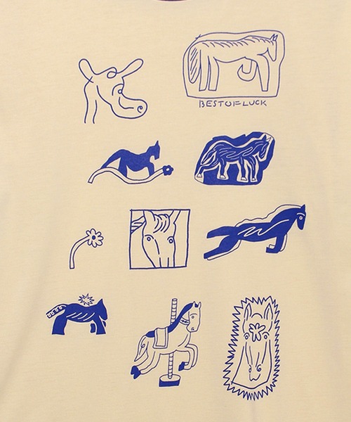 Common Noun(コモン ナウン)の「“HORSE” norahi 半袖T(Tシャツ/カットソー・レディース・ホワイト/ブラック/イエロー/杢グレー/ピンク・L/M)」の8枚目の写真